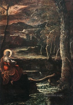 エジプトの聖マリア イタリア ルネサンス ティントレット Oil Paintings